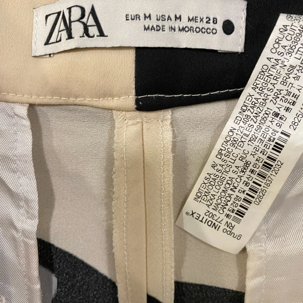 Zara Printed Wide Leg Trousers - Picture 5 of 9